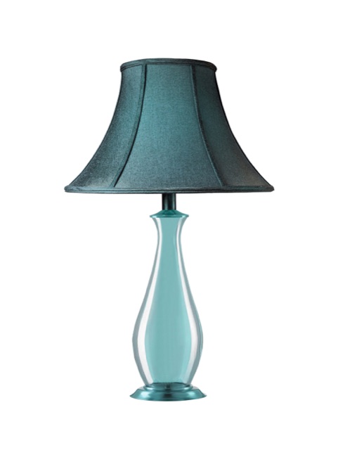 Teal table lamp